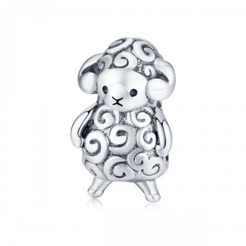 Charm de Plata Estilo Pandora con Pequeña Ovejita - BSC187