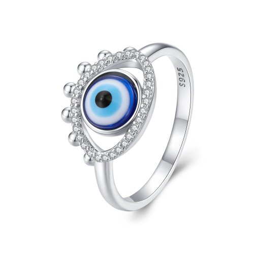 Anillo estilo Pandora con ojo de diablo - BSR445