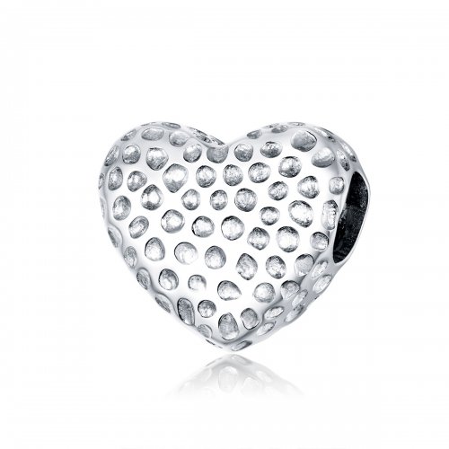Charm en estilo Pandora con corazón brillante - SCC1587