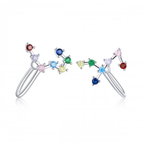 Aretes estilo Pandora Star Track - BSE457