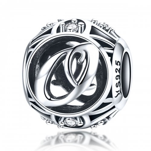 Charm estilo Pandora con letra O - SCC738-O