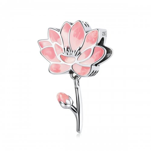 Charm de estilo Pandora con diseño de loto fresco - SCC2157