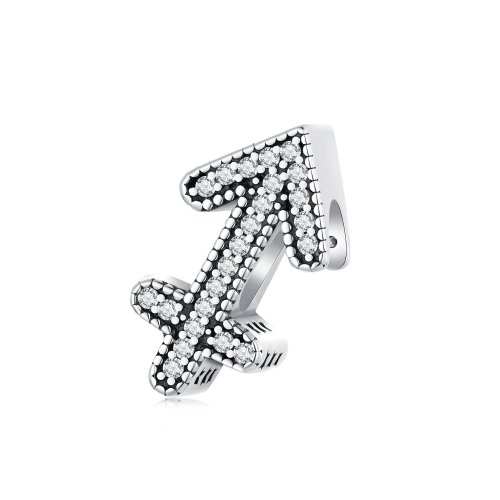 Amuleto de la suerte estilo Pandora del signo del zodiaco Sagitario - SCC25