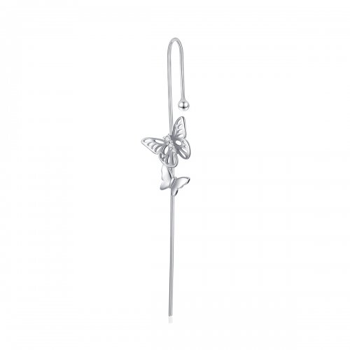 Pendientes colgantes de aguja de plata con estilo Pandora - SCE1132