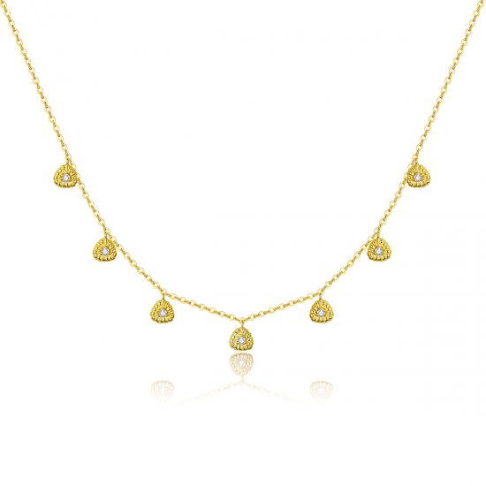 Collar de estilo Pandora con trenzado geométrico - BSN136 - Haga click en la imagen para cerrar