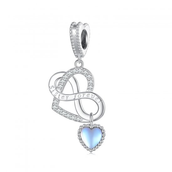 Colgante de corazón estilo Pandora para hermanas - BSC860 - Haga click en la imagen para cerrar