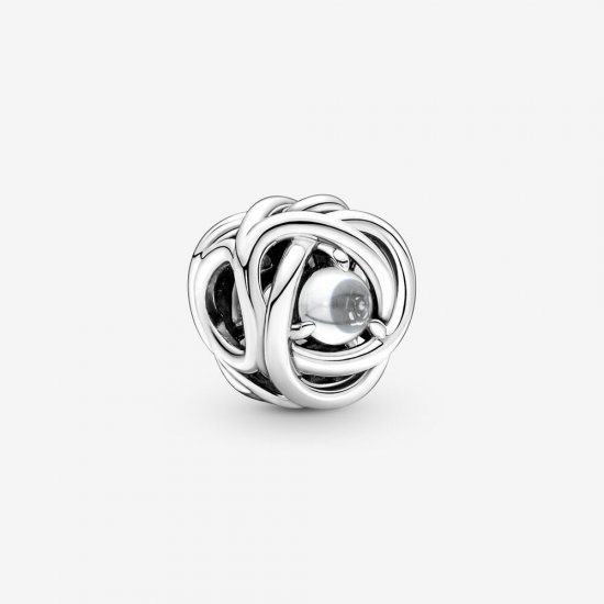 Charm PANDORA Círculo de Eternidad Abril Transparente - 790064C01 - Haga click en la imagen para cerrar