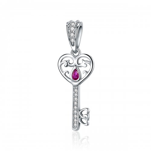 Estilo Pandora Plata El Llavero de la Felicidad Colgante - SCC791