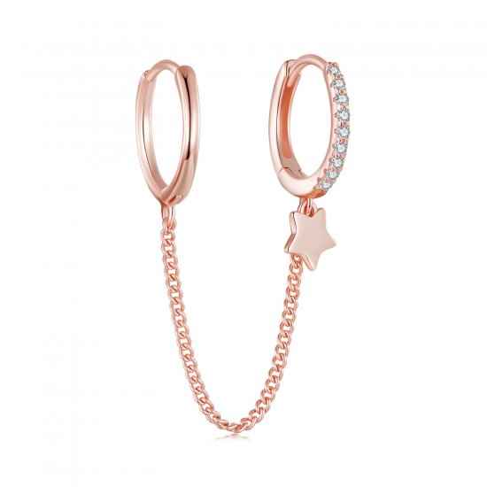 Estilo Pandora Cadena Segura Astropath en Oro Rosa - SCE914-C - Haga click en la imagen para cerrar