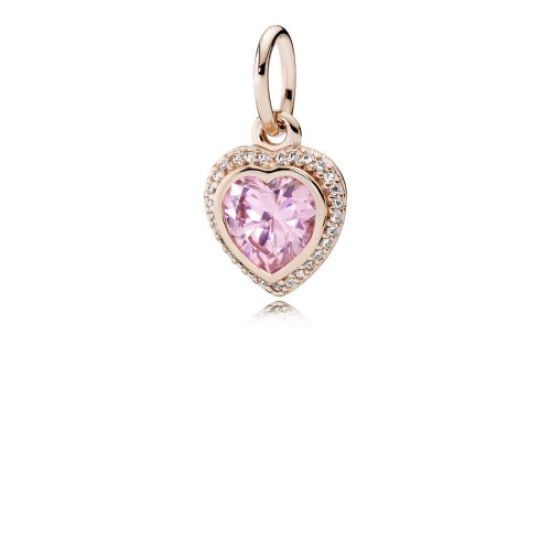 Colgante Amor chispeante rosa