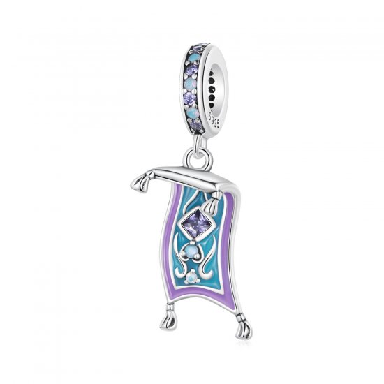 Pendiente colgante estilo Pandora con alfombra mágica - BSC894 - Haga click en la imagen para cerrar
