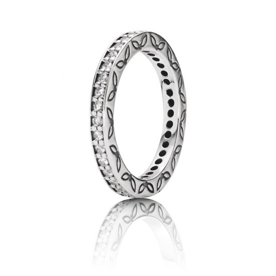 Anillo de plata de ley, circonita cúbica - PANDORA - Haga click en la imagen para cerrar