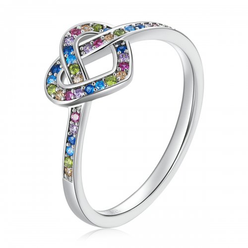 Anillo estilo Pandora con nudo en forma de corazón - SCR790