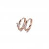 Pendientes de Aro Huggie Solitario PANDORA en Azul Claro - 289304C02
