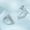 Aretes de aro estilo Pandora con libélulas - SCE1511