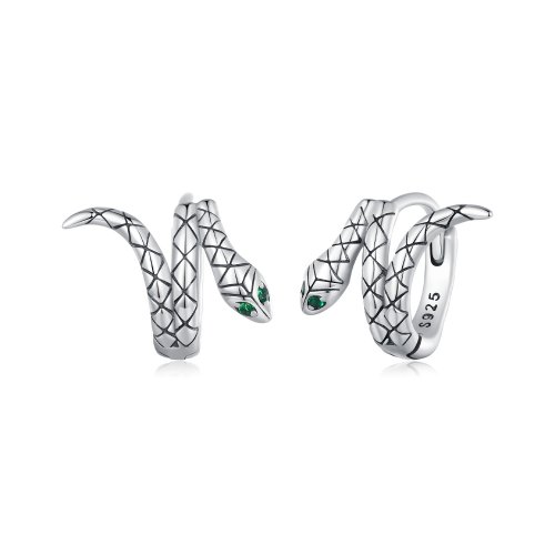 Pendientes de Aro de Serpiente de Estilo Pandora - BSE883