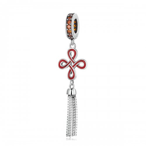 Pendiente de estilo Pandora con nudo chino - SCC2069 Pendiente de estilo Pandora con nudo chino - SCC2069
