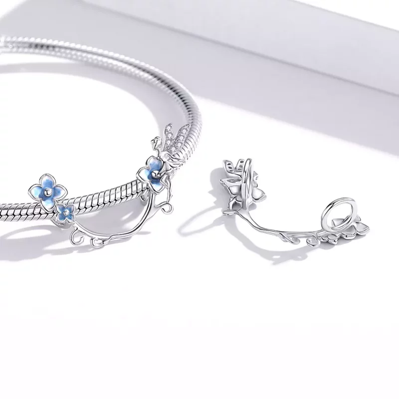 (imagen para) Amuleto de estilo Pandora con diseño de espíritu floral - BSC391 - Ver 4