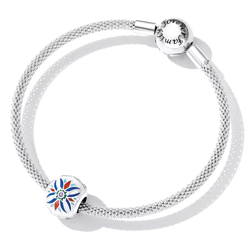 (imagen para) Amuleto de estilo Pandora con escarabajo y flor de loto - SCC2254 - Ver 5