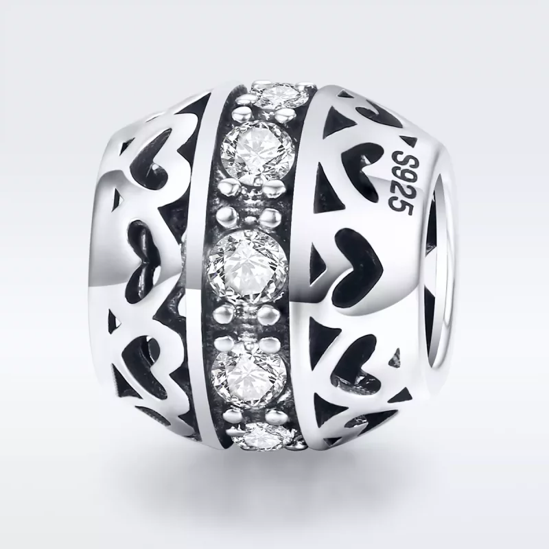 (imagen para) Amuleto de plata estilo Pandora "Escucha el Amor" - SCC523 - Ver 3