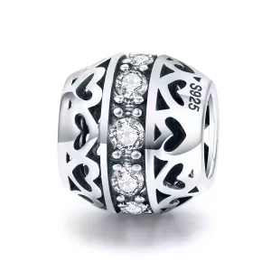 (imagen para) Amuleto de plata estilo Pandora "Escucha el Amor" - SCC523