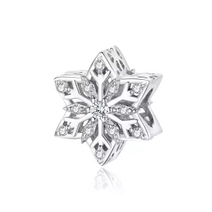 (imagen para) Charm brillante de copos de nieve al estilo de Pandora - BSC368
