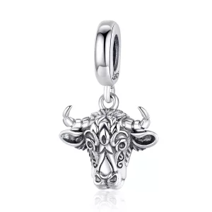 (imagen para) Charm colgante de plata estilo Pandora con diseño de Tauren - SCC1316
