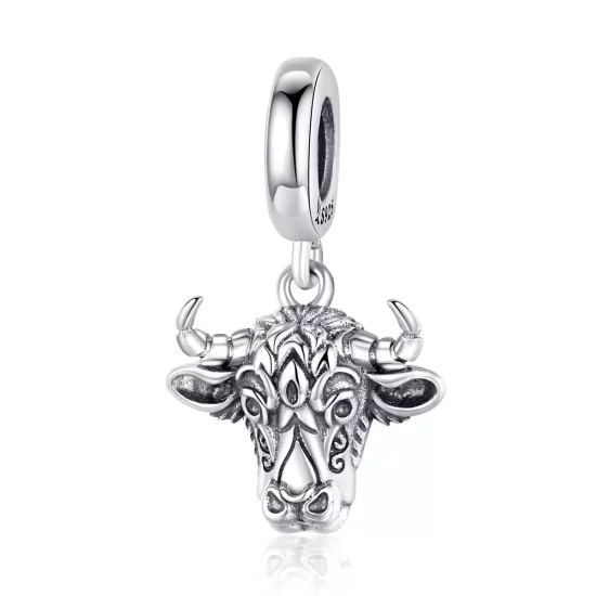 (imagen para) Charm colgante de plata estilo Pandora con diseño de Tauren - SCC1316