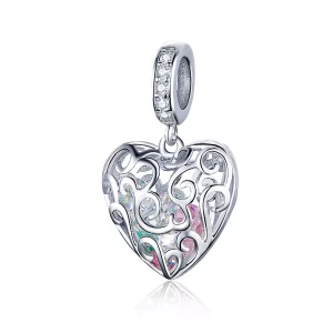 (imagen para) Charm colgante de plata estilo Pandora con palpación - SCC1126