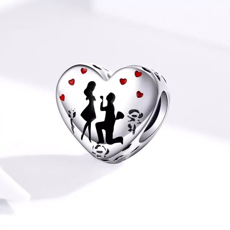 (imagen para) Charm Cásate Conmigo de Plata Estilo Pandora - SCC1403 - Ver 2