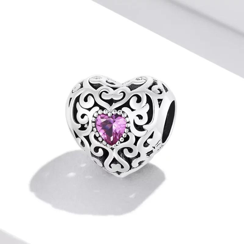 (imagen para) Charm de Amor con Estilo Pandora Retro - SCC2136 - Ver 2