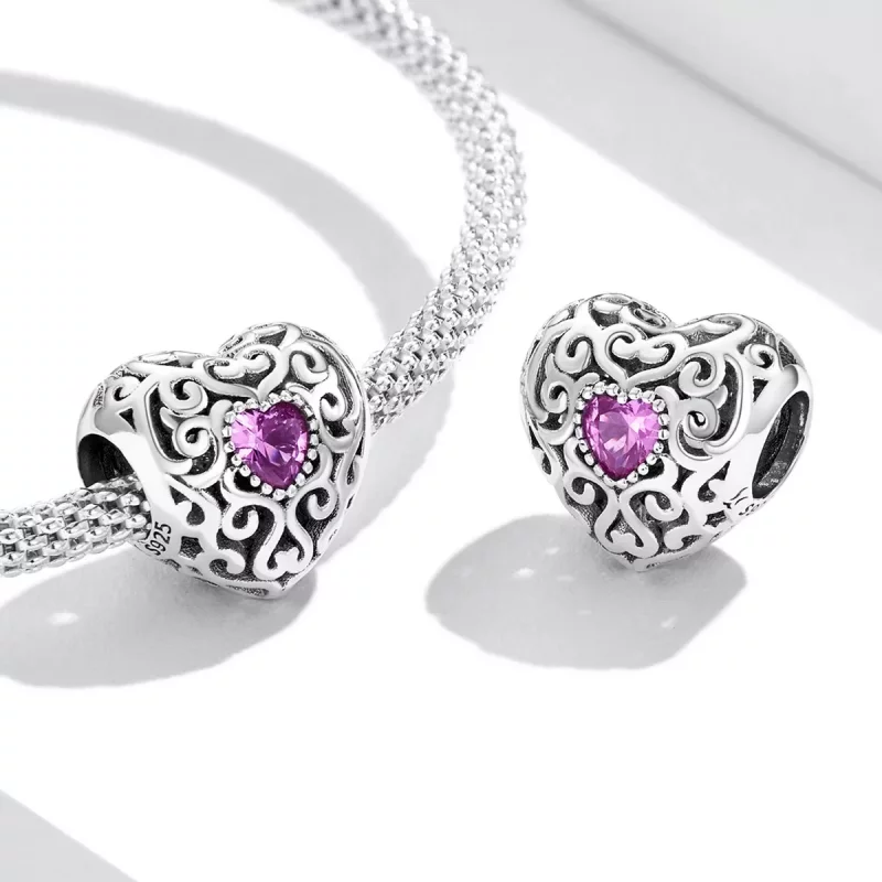 (imagen para) Charm de Amor con Estilo Pandora Retro - SCC2136 - Ver 4