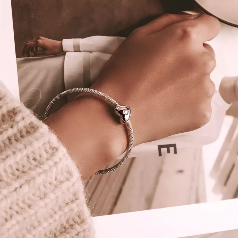 (imagen para) Charm de Amor de Doble Color al Estilo Pandora - BSC566 - Ver 5