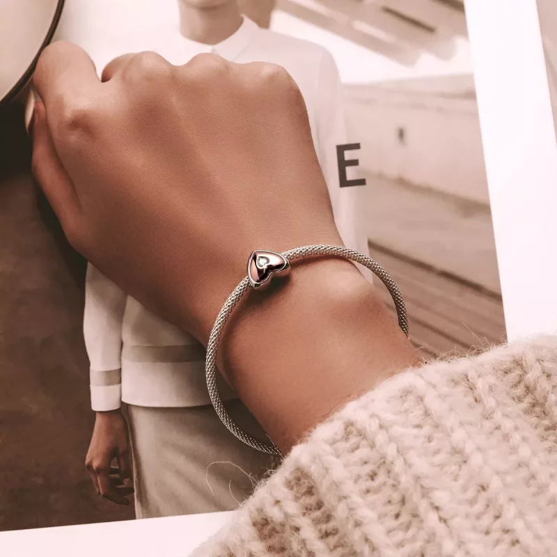 (imagen para) Charm de Amor de Doble Color al Estilo Pandora - BSC566 - Ver 6