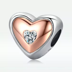 (imagen para) Charm de Amor de Doble Color al Estilo Pandora - BSC566