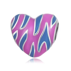 Charm de amor estilo Pandora con colores contrastantes - SCC2215 (imagen para) Charm de amor estilo Pandora con colores contrastantes - SCC2215