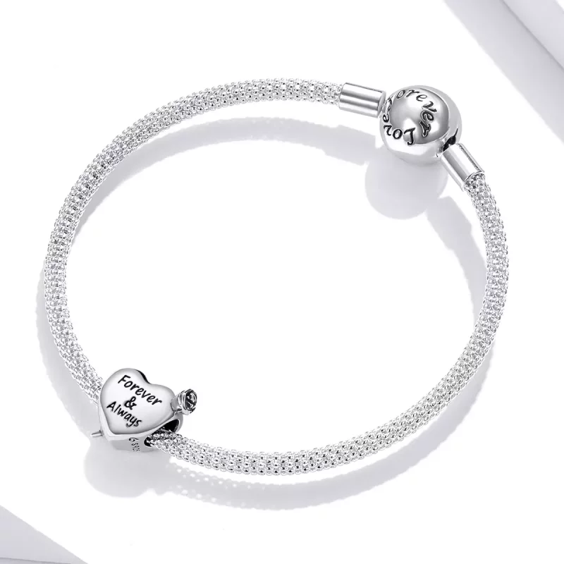 (imagen para) Charm de amor estilo Pandora en color rosa - BSC480 - Ver 3