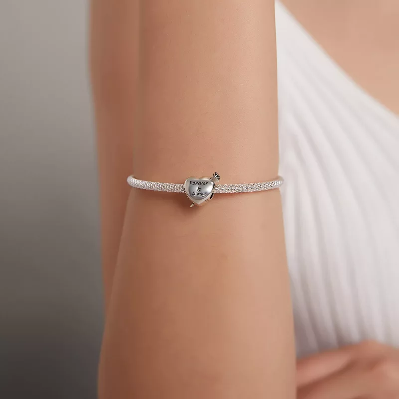 (imagen para) Charm de amor estilo Pandora en color rosa - BSC480 - Ver 5