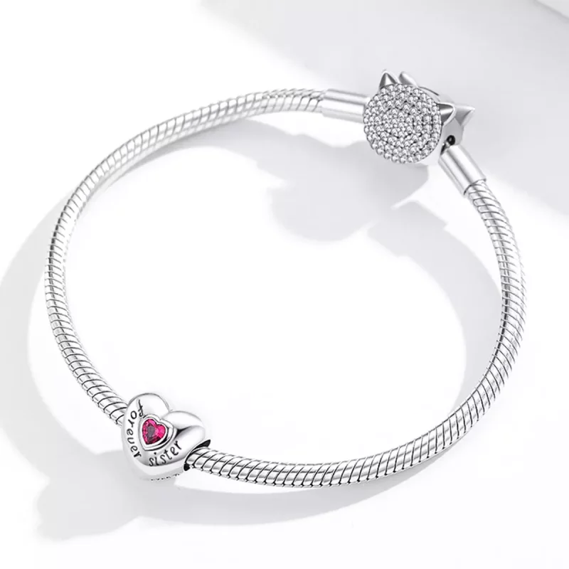 (imagen para) Charm de amor eterno estilo Pandora en plata - SCC1835 - Ver 3