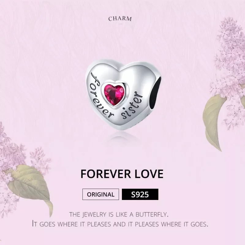 (imagen para) Charm de amor eterno estilo Pandora en plata - SCC1835 - Ver 6