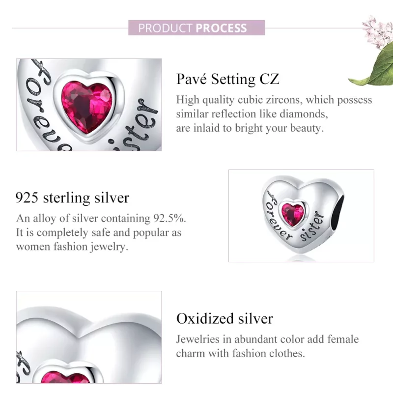 (imagen para) Charm de amor eterno estilo Pandora en plata - SCC1835 - Ver 8
