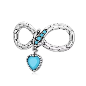 (imagen para) Charm de Amor Infinito Estilo Pandora con Serpiente Espiritual - SCC2004