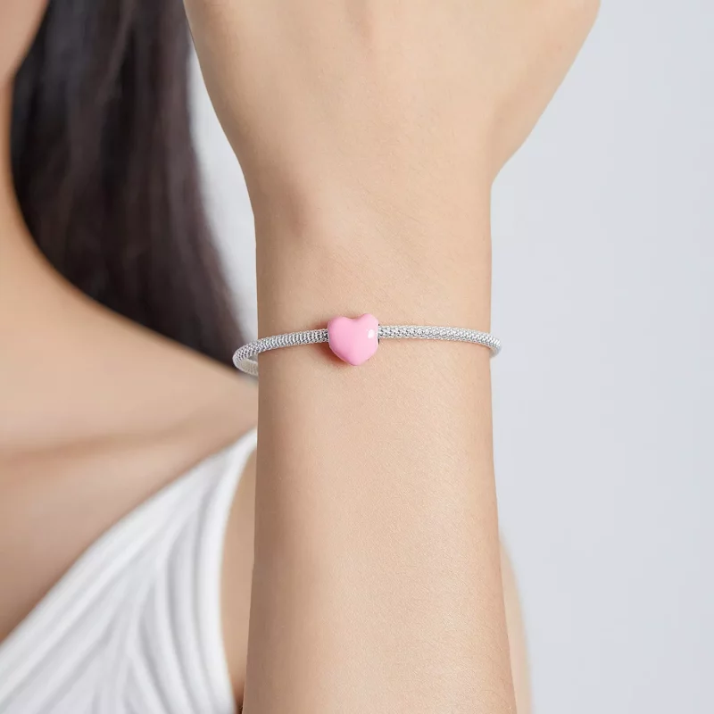 (imagen para) Charm de Amor Simple al Estilo Pandora - SCC1986-PK - Ver 5