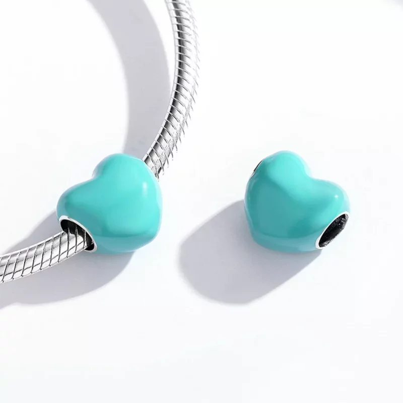 (imagen para) Charm de amor simple estilo Pandora - SCC1986-BU - Ver 3