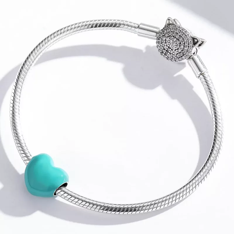 (imagen para) Charm de amor simple estilo Pandora - SCC1986-BU - Ver 4