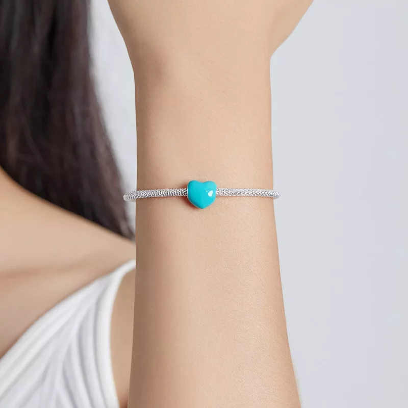 (imagen para) Charm de amor simple estilo Pandora - SCC1986-BU - Ver 5