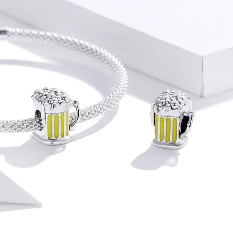 (imagen para) Charm de Aniversario de Plata al Estilo Pandora - SCC1671 - Ver 4