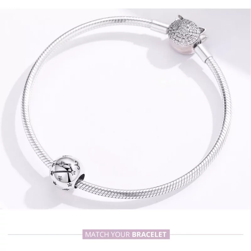 (imagen para) Charm de Aries en plata estilo Pandora - SCC1218-1 - Ver 6