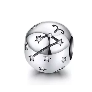 (imagen para) Charm de Aries en plata estilo Pandora - SCC1218-1