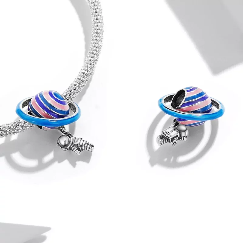 (imagen para) Charm de Astronauta con estilo Pandora - SCC2095 - Ver 4